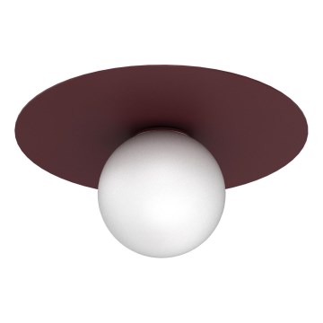 Plafonieră FLAT 1xE27/15W/230V, diam. 35 cm, burgund