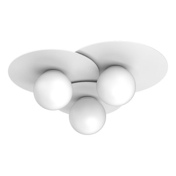 Plafonieră FLAT 3xE27/15W/230V 55x60 cm albă