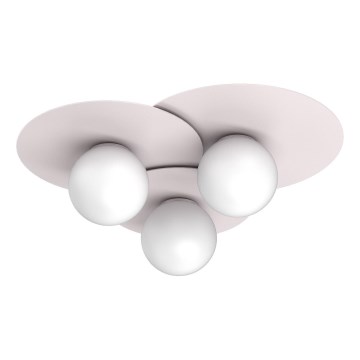 Plafonieră FLAT 3xE27/15W/230V 55x60 cm crem