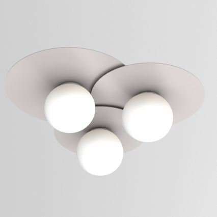 Plafonieră FLAT 3xE27/15W/230V 55x60 cm crem