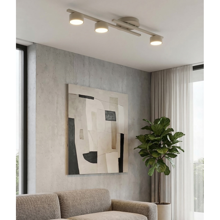 Plafonieră FRAGMENT 3xGX53/12W/230V bej