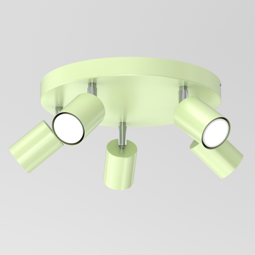 Plafonieră FUN cu 5 spoturi, GU10/8W/230V, verde