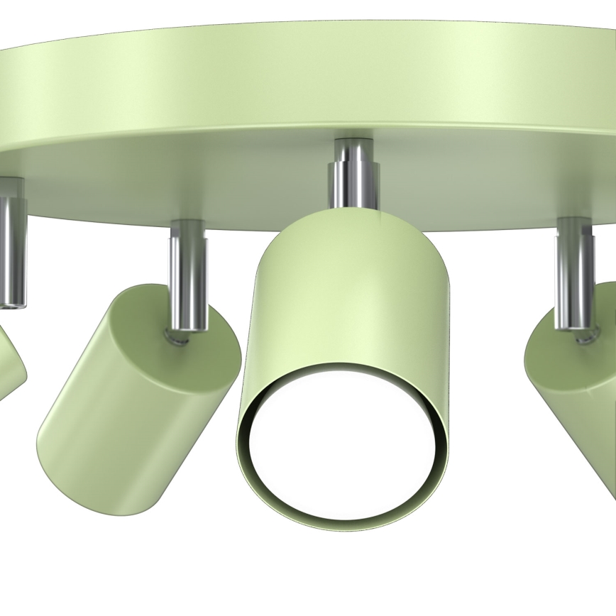 Plafonieră FUN cu 5 spoturi, GU10/8W/230V, verde