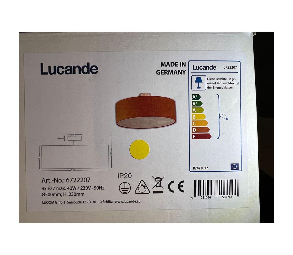 Plafonieră GALA 4xE27/40W/230V Lucande