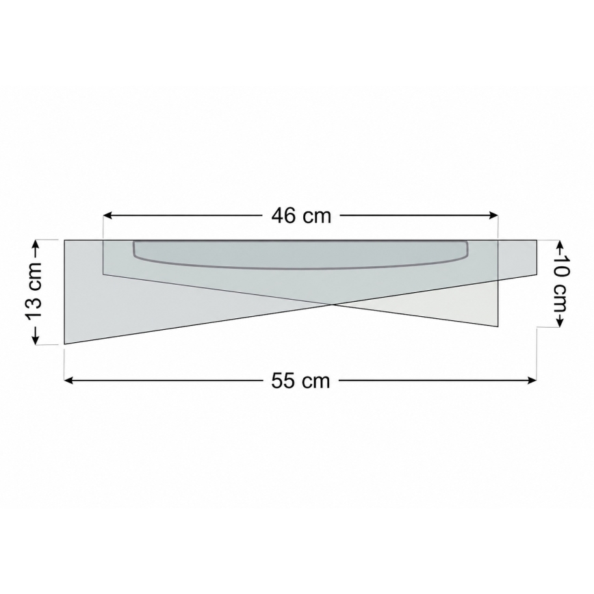 Plafonieră GALAXY MODERN LED/24W/230V pr. 55 cm albastră
