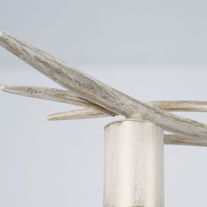 Plafonieră GARNISH 4xE27/15W/230V alb/patină