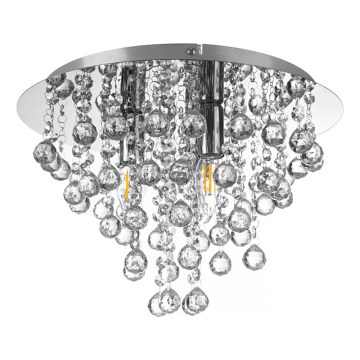 Plafonieră Globo 3xE14/40W/230V d. 38 cm crom lucios