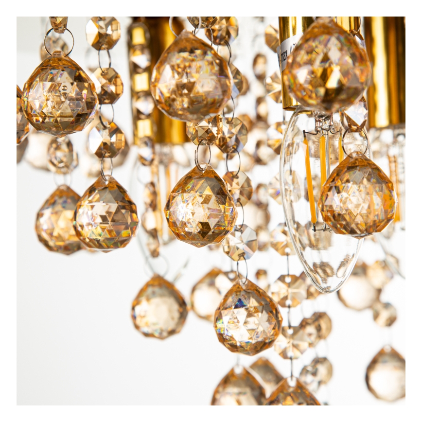 Plafonieră Globo 5xE14/40W/230V d. 46 cm auriu