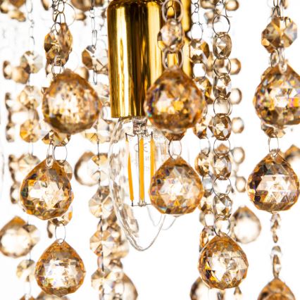 Plafonieră Globo 5xE14/40W/230V d. 46 cm auriu