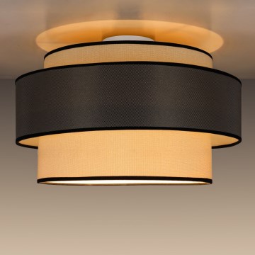 Plafonieră GRACE 1xE27/60W/230V crem/maro