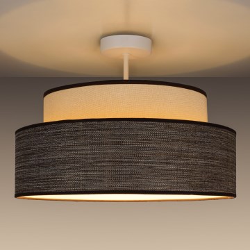 Plafonieră GRACE 1xE27/60W/230V crem/maro