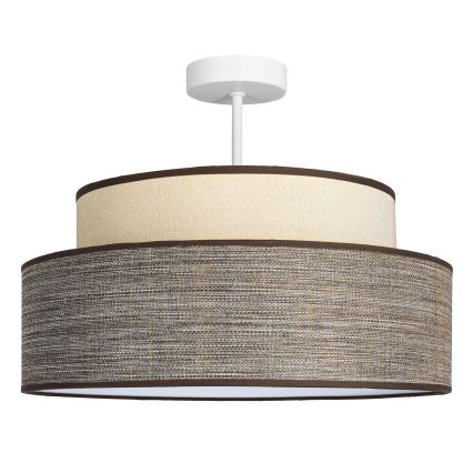 Plafonieră GRACE 1xE27/60W/230V crem/maro