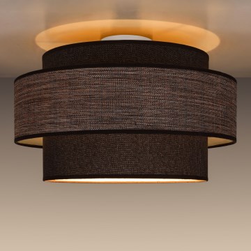 Plafonieră GRACE 1xE27/60W/230V maro/bej