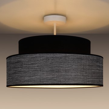 Plafonieră GRACE 1xE27/60W/230V negru/gri