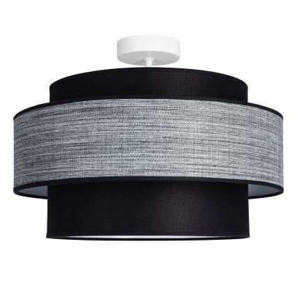 Plafonieră GRACE 1xE27/60W/230V negru/gri