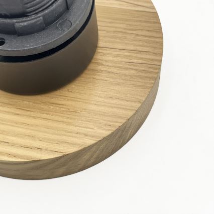 Plafonieră HARMA WOOD 1xE27/15W/230V, stejar/alb, Ø 25 cm