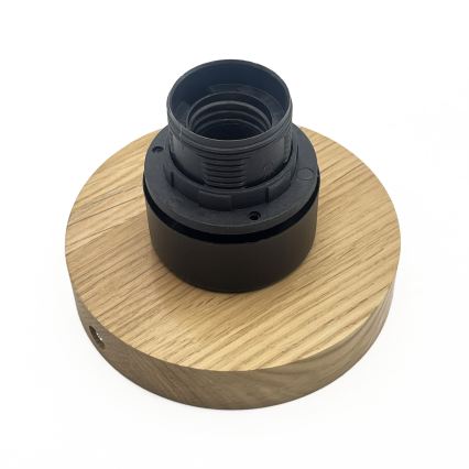 Plafonieră HARMA WOOD 1xE27/15W/230V stejar/alb Ø 30 cm