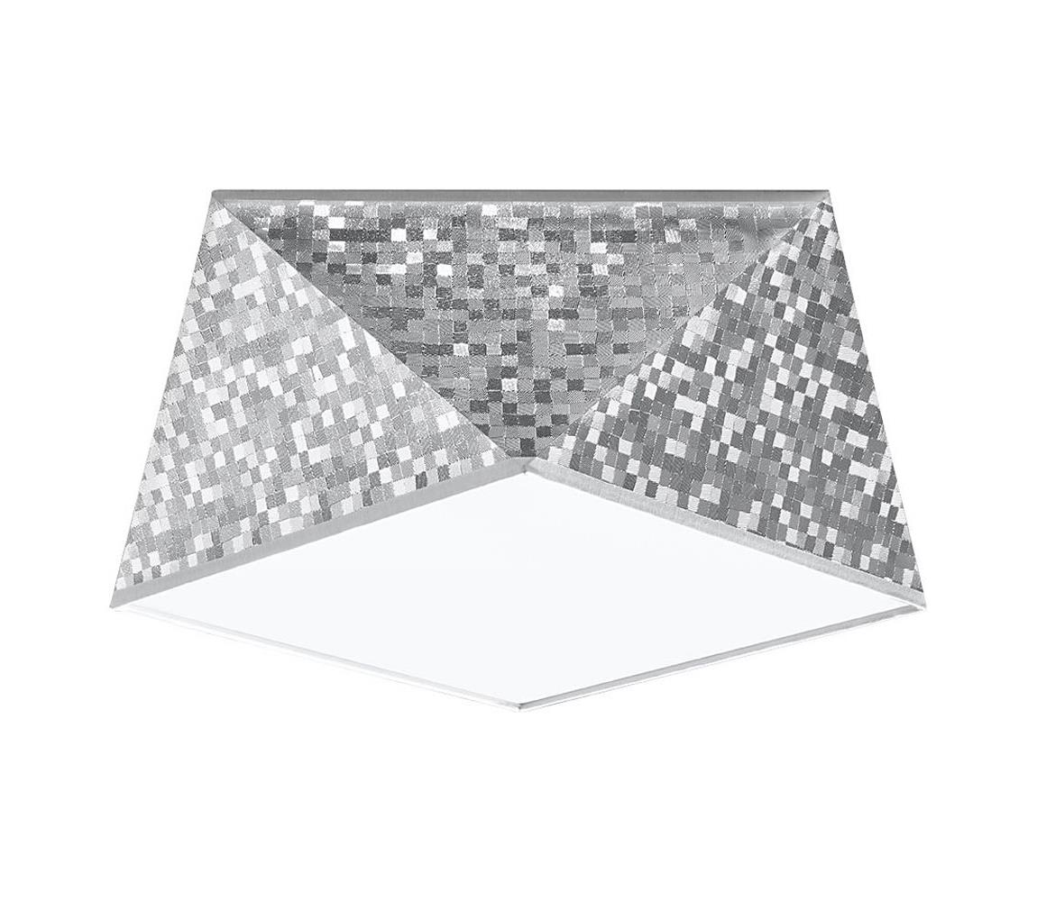 Plafonieră HEXA 1xE27/60W/230V argintie