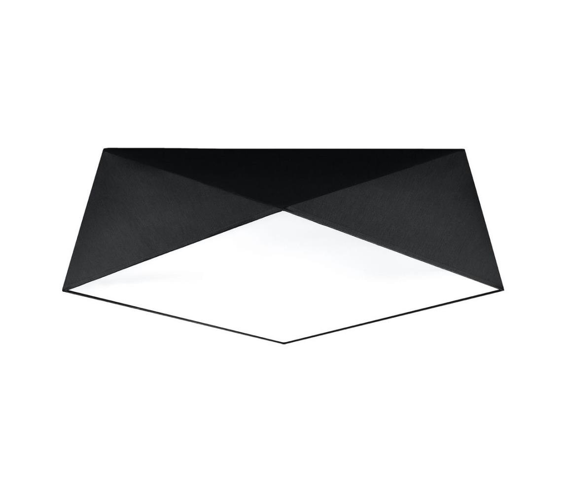 Plafonieră HEXA 1xE27/60W/230V neagră