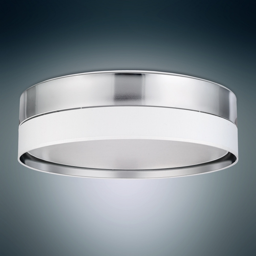 Plafonieră HILTON 4xE27/15W/230V d. 60 cm alb/crom