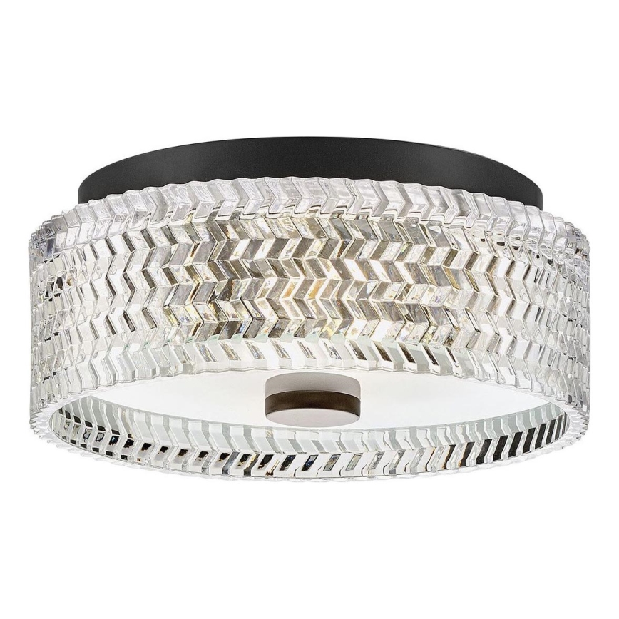 Plafonieră Hinkley ELLE 2xE27/60W/230V d. 30,5 cm negru