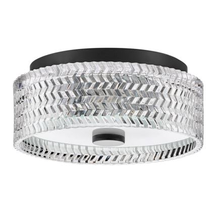 Plafonieră Hinkley ELLE 2xE27/60W/230V d. 30,5 cm negru