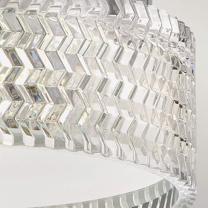 Plafonieră Hinkley ELLE 2xE27/60W/230V d. 30,5 cm crom lucios