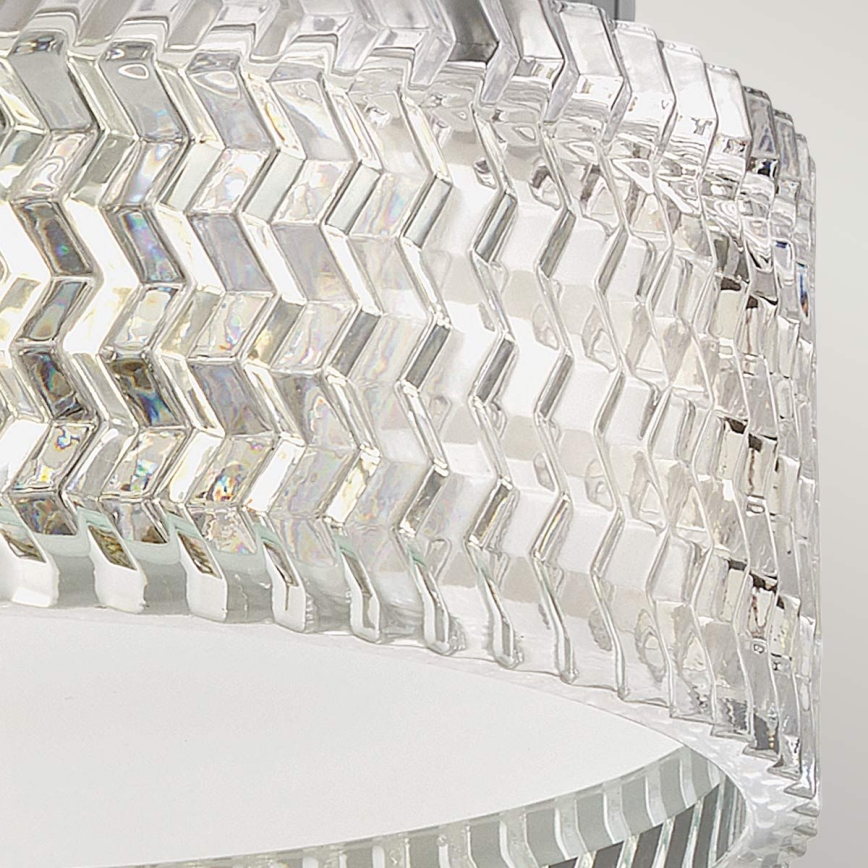 Plafonieră Hinkley ELLE 2xE27/60W/230V d. 30,5 cm crom lucios