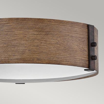 Plafonieră Hinkley SAWYER 3xE14/40W/230V d. 38 cm sequoia/maro