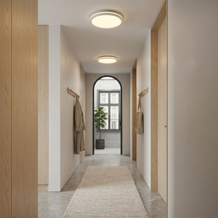 Plafonieră HUGO LED/12/18/24W/230V 3000/4000/6500K Ø 30 cm IP54 alb