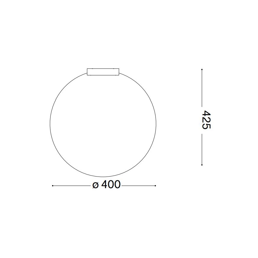 Plafonieră Ideal Lux CARTA 1xE27/25W/230V d. 40 cm alb