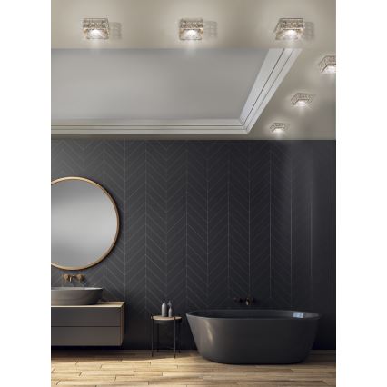 Plafonieră încastrată ESTER 1xGU10/50W/230V pătrată aurie Azzardo AZ4412