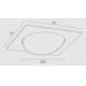 Plafonieră încastrată OLIMP 1xGU10-AR111/12W/230V neagră Argon 4746