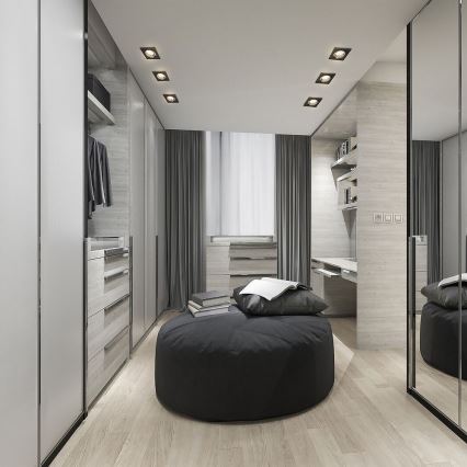 Plafonieră încastrată 1xGU5,3/25W/12V pătrată Rabalux