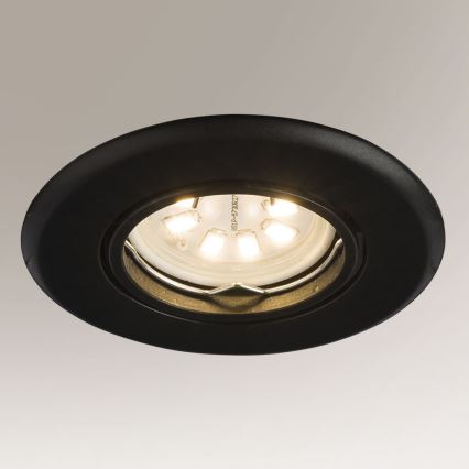 Plafonieră încastrată 1xGU10/15W/230V neagră Shilo