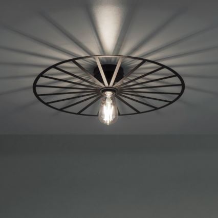 Plafonieră JUST LIGHT. 15636-18 SPIKE 1xE27/40W/230V d. 50 cm negru