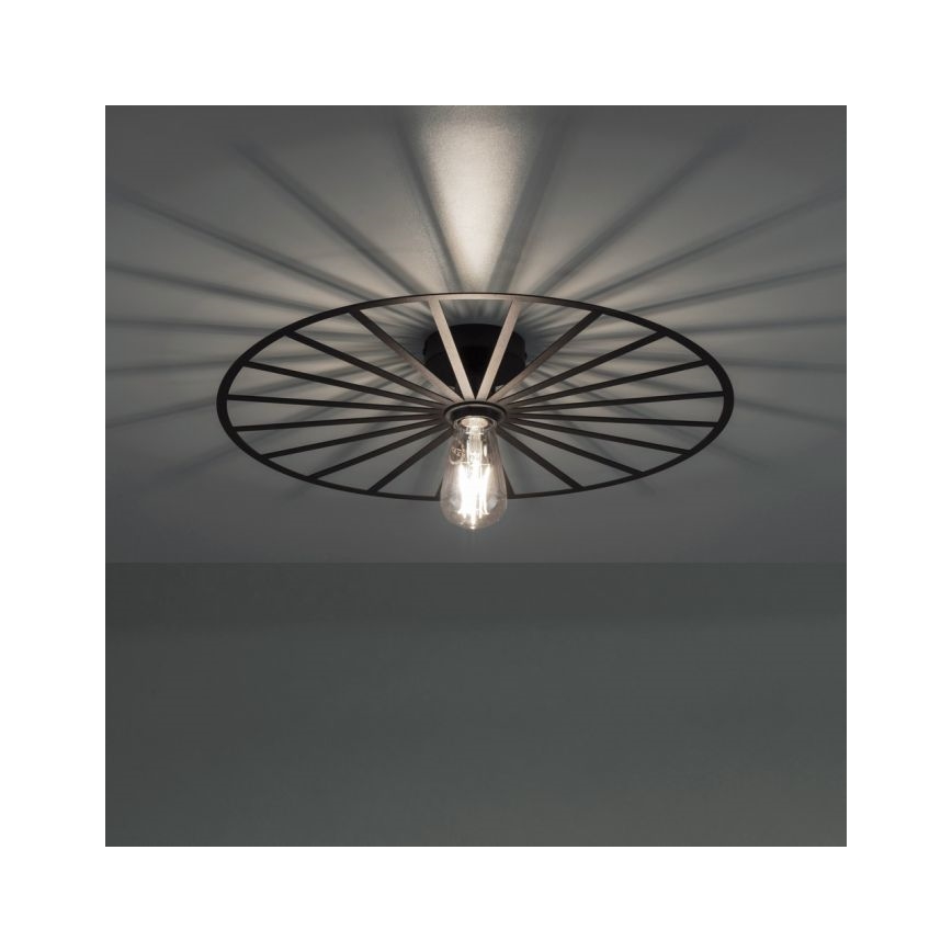 Plafonieră JUST LIGHT. 15636-18 SPIKE 1xE27/40W/230V d. 50 cm negru
