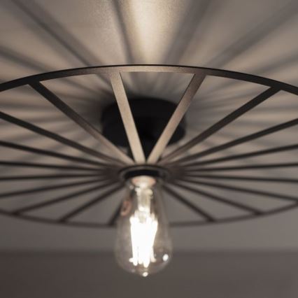 Plafonieră JUST LIGHT. 15636-18 SPIKE 1xE27/40W/230V d. 50 cm negru