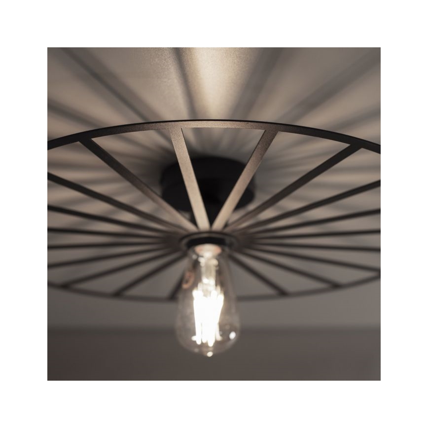Plafonieră JUST LIGHT. 15636-18 SPIKE 1xE27/40W/230V d. 50 cm negru