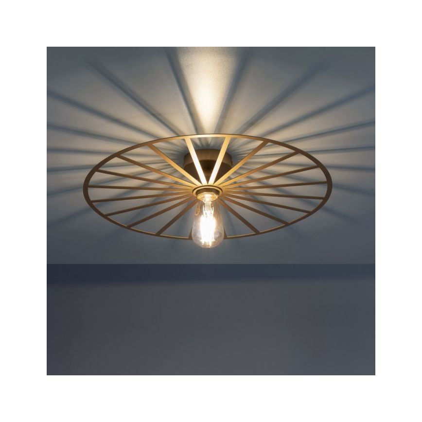 Plafonieră JUST LIGHT. 15636-60 SPIKE 1xE27/40W/230V d. 50 cm alamă