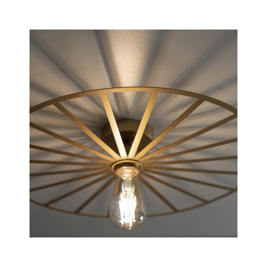 Plafonieră JUST LIGHT. 15636-60 SPIKE 1xE27/40W/230V d. 50 cm alamă