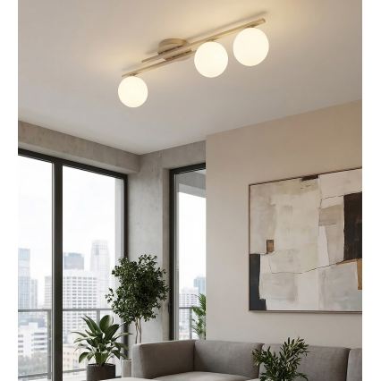 Plafonieră KAIRO 3xE14/10W/230V bej