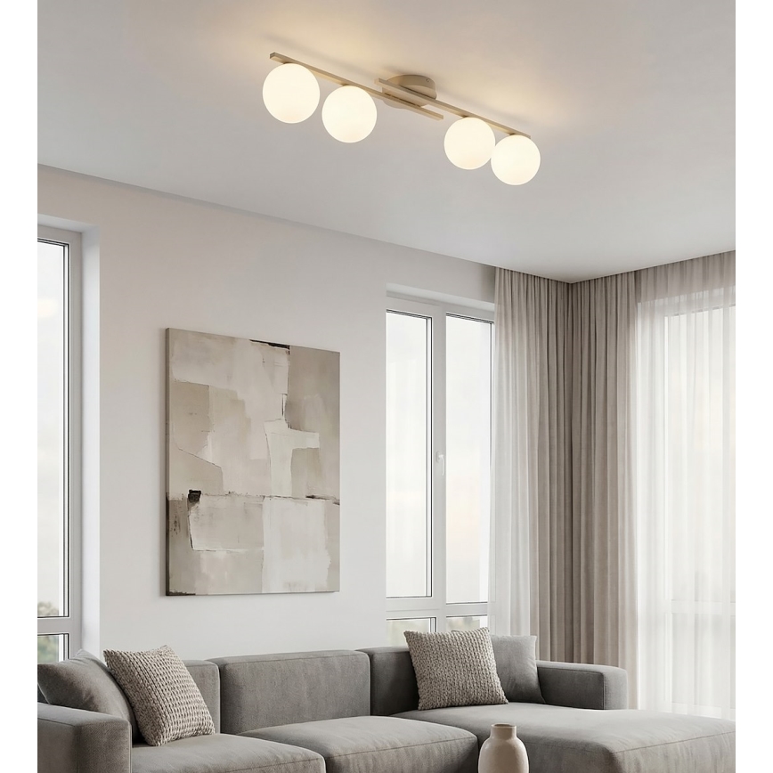 Plafonieră KAIRO 4xE14/10W/230V bej