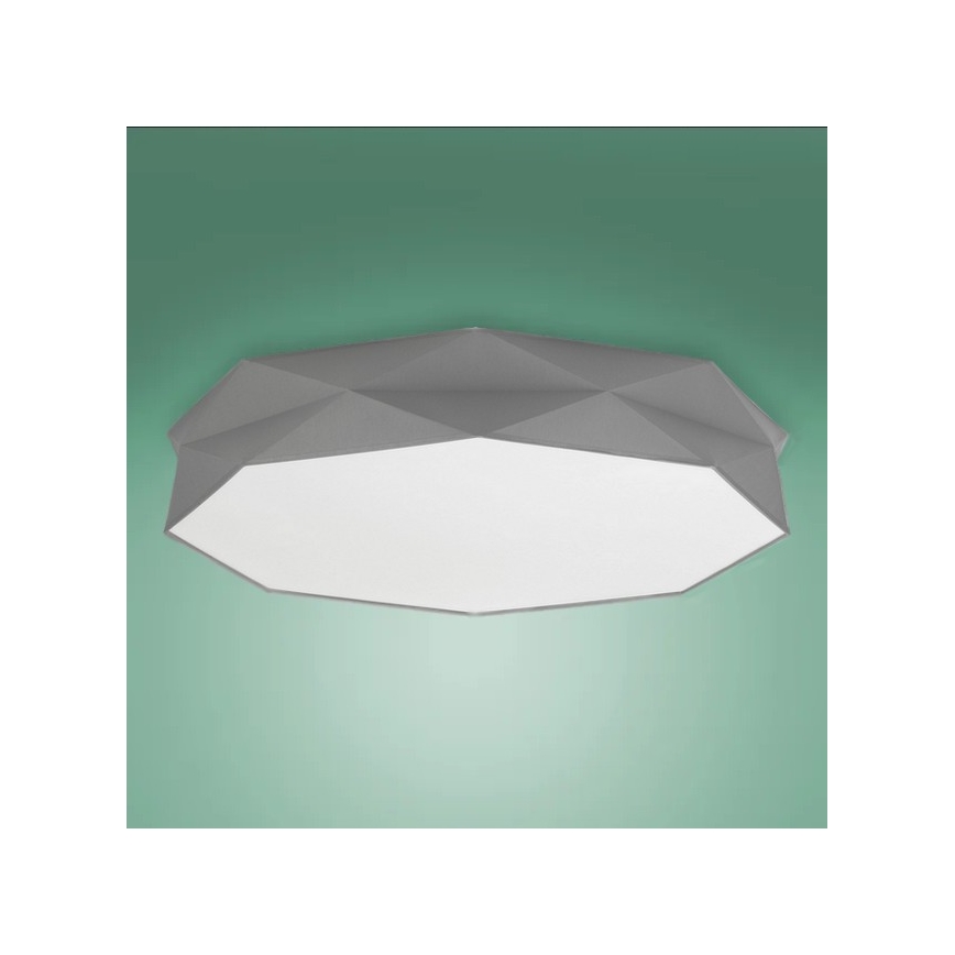 Plafonieră KANTOOR 6xE27/15W/230V gri