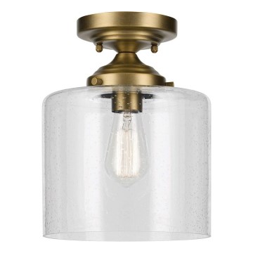 Plafonieră Kichler WINSLOW 1xE27/60W/230V d. 21,6 cm alamă