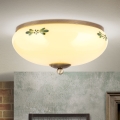 Plafonieră LANDHAUS, 2 x E27, 60 W, 230 V, Ø 28 cm, bronz/bej/verde