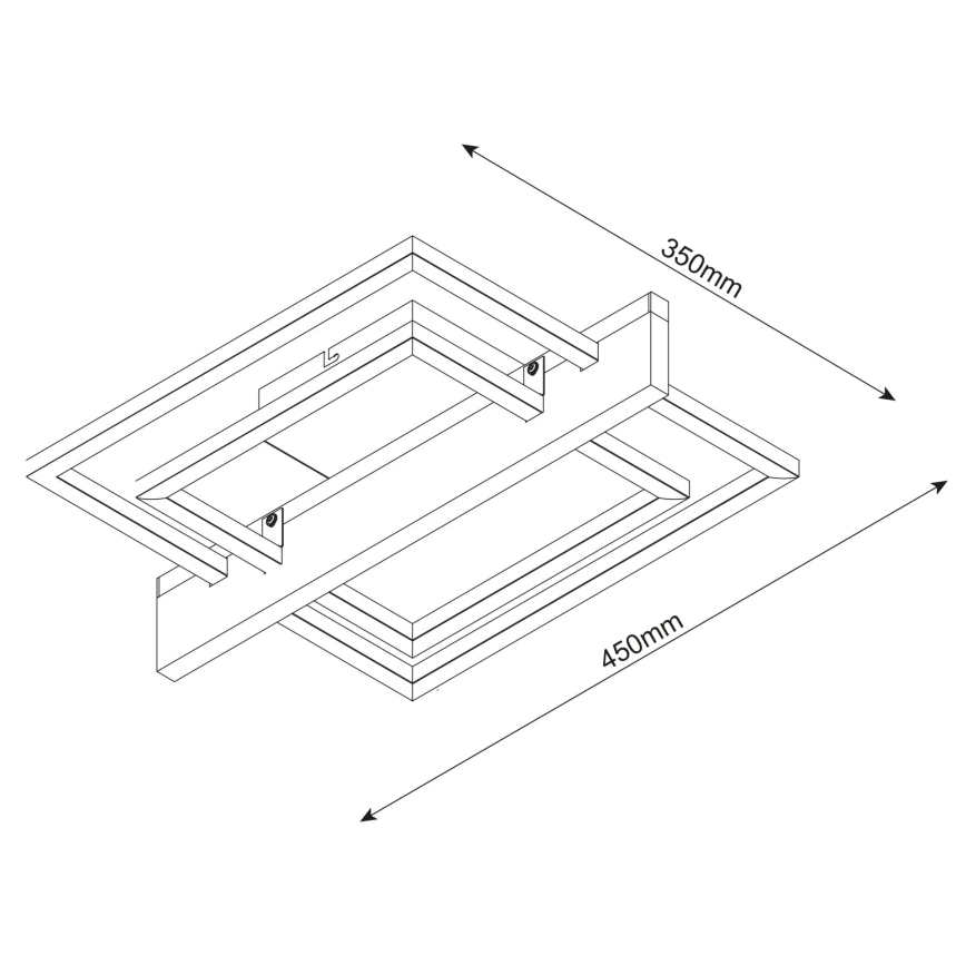 Plafonieră LARYSA LED/23W/230V 35x45 pin