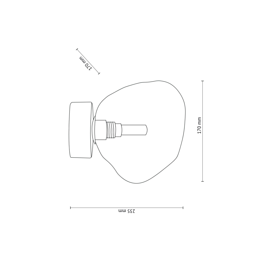 Plafonieră LAVA 1xG9/8W/230V bej/fumuriu bej