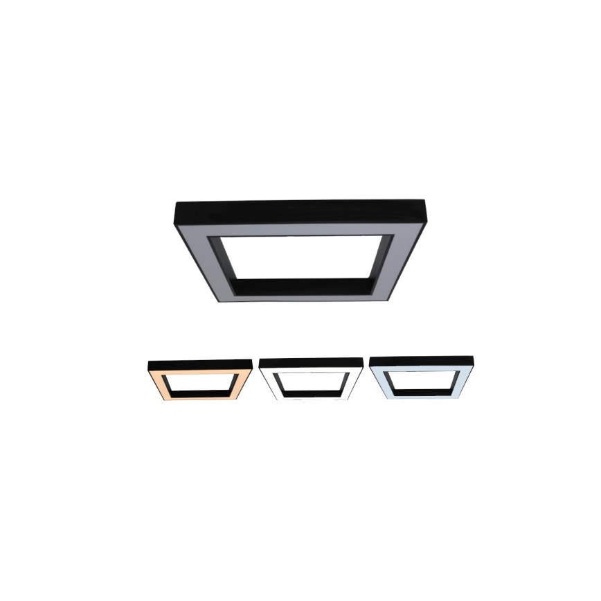 Plafonieră LED/100W/230V 3000/4000/6500K 80x80 cm negru