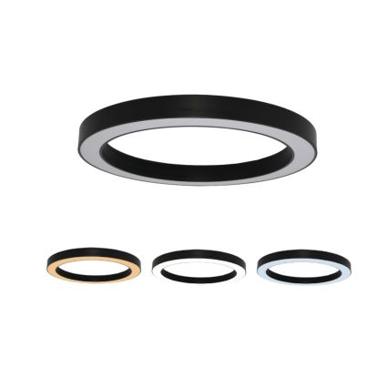 Plafonieră LED 115 W, 230 V, 3 temperaturi de culoare (3000/4000/6500 K), Ø 120 cm, negru